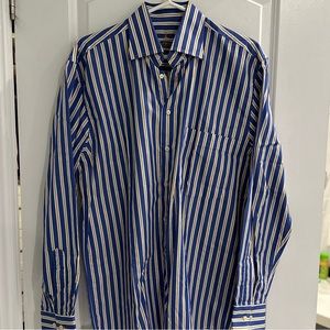Blue Gold Dress Shirt